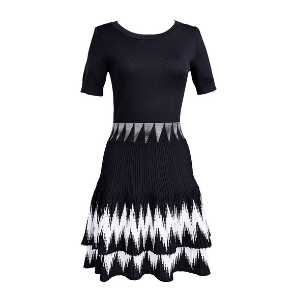 Maje Ralia Patterned Knit Dress size 2 - Picture 7 of 13